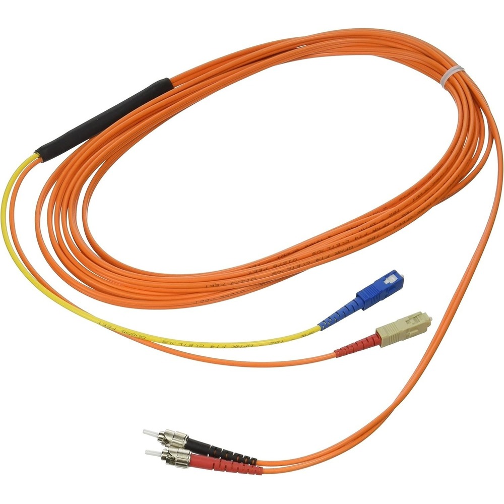Cables To Go 27003 Mode-Conditioning SC/ST Fiber Patch Cable 5 Meters, NEW!